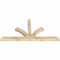 Ekena Millwork Richland Rough Sawn Timber Gable Bracket, Douglas Fir, 72"W x 36"H x 4"D x 4"F, 12/12 Pitch GBW072X36X0404RIC00RDF - alternate 2